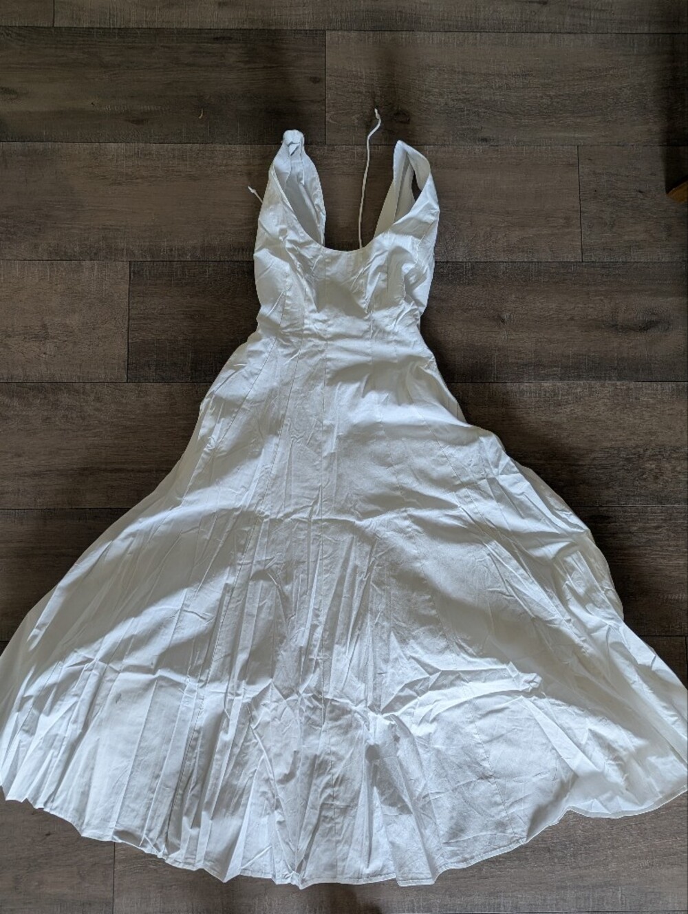 Guizio Leila Poplin Dress In White